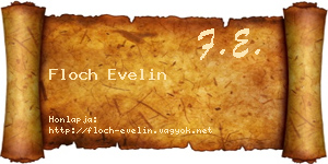 Floch Evelin névjegykártya